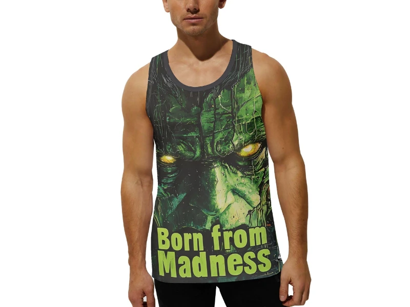 1745752548-3-NmZc9KTurx Born from Madness Mens Loose Fit Sleeveless Muscle T-Shirt