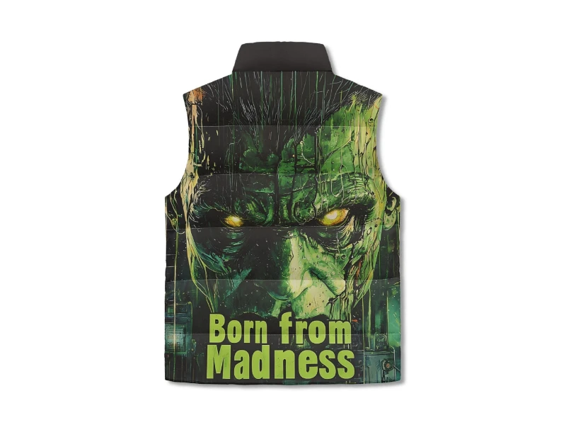 1745945853-4-VciaPtLG79 Born from Madness Unisex Lightweight Stand Collar Zip Up Puffer Vest