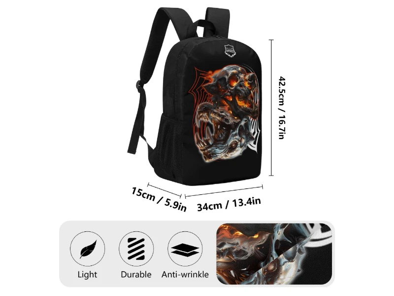 Ying Yang Demond Hounds 17 Inch Backpack