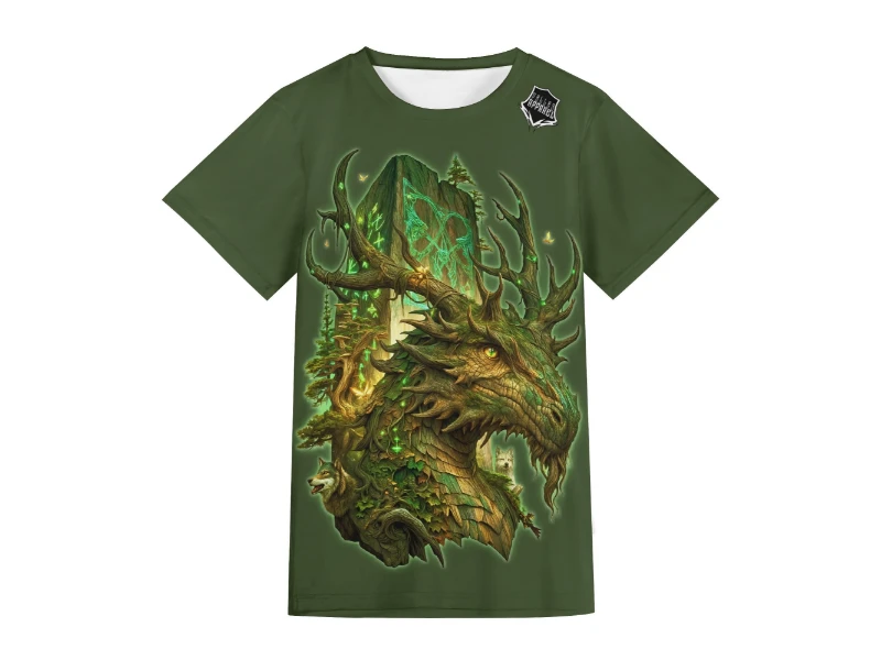 Druid Forest Dragon Unisex Short Sleeve T-shirt