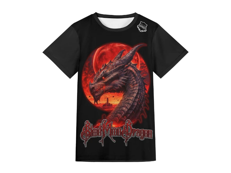 Blood Moon Dragon Unisex Short Sleeve T-shirt