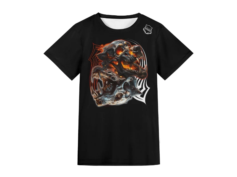 Ying Yang Demond Hounds Unisex Short Sleeve T-shirt