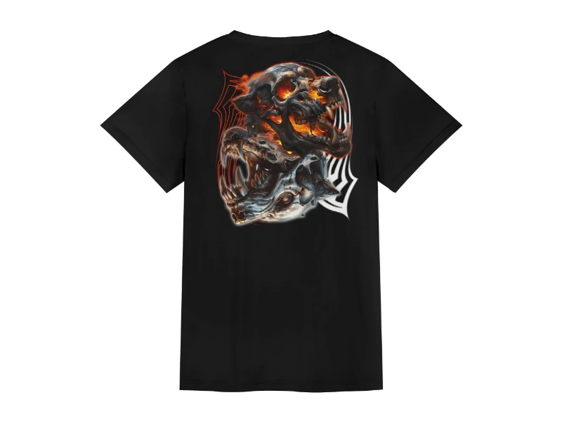 Ying Yang Demond Hounds Unisex Short Sleeve T-shirt