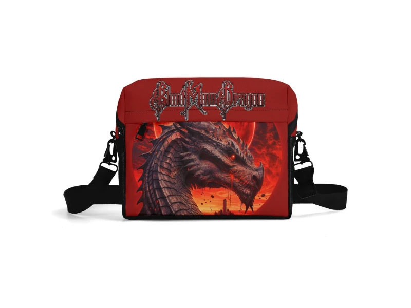 Blood Moon Dragon PU City Pack Laptop Shoulder Bag