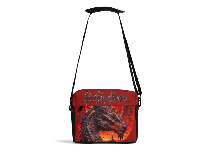Blood Moon Dragon PU City Pack Laptop Shoulder Bag