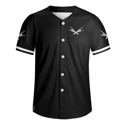 Metal X Skelly Hands Mens Short Sleeve Baseball Jersey