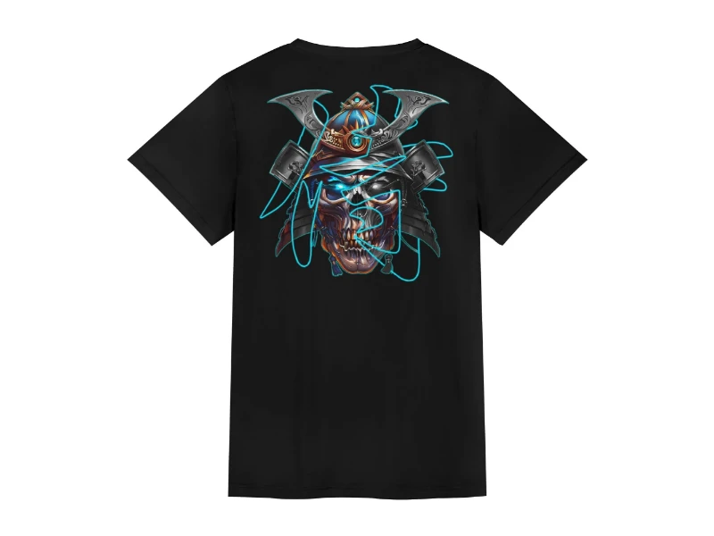 Spectral Samurai Skull Unisex Short Sleeve Tshirt