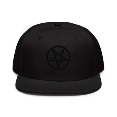 Pentagram 3D Black Edition Snapback Hat