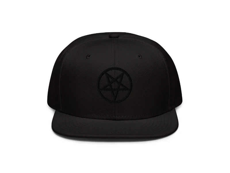 Pentagram 3D Black Edition Snapback Hat