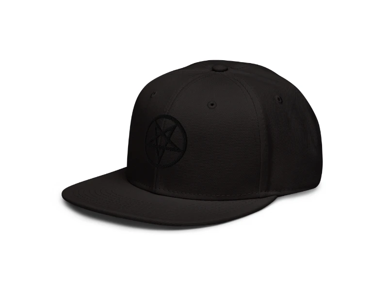 Pentagram 3D Black Edition Snapback Hat