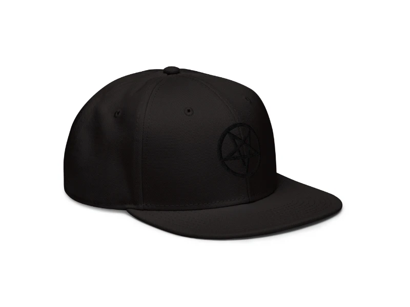 Pentagram 3D Black Edition Snapback Hat