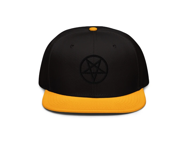 Pentagram 3D Black Edition Snapback Hat