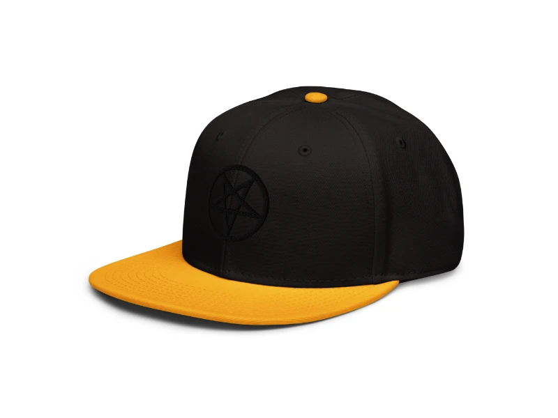 Pentagram 3D Black Edition Snapback Hat