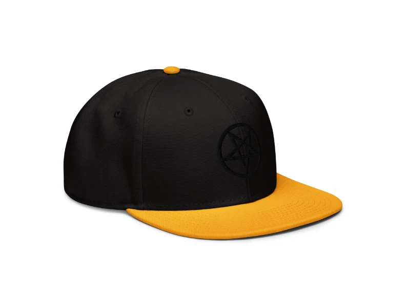 Pentagram 3D Black Edition Snapback Hat