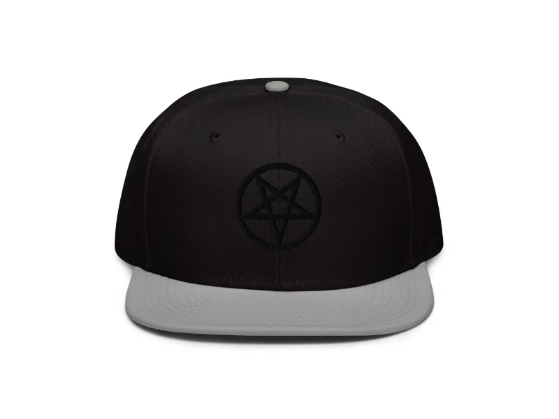 Pentagram 3D Black Edition Snapback Hat