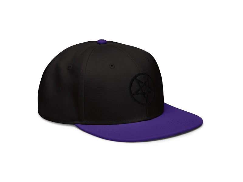 Pentagram 3D Black Edition Snapback Hat