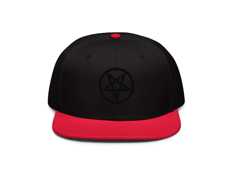 Pentagram 3D Black Edition Snapback Hat